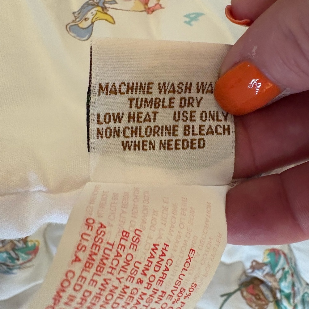 Vintage Beatrix Potter Quiltex Baby Quilt, crib sheet, crib ruffle rare 90’s Y2K - Picture 7 of 16